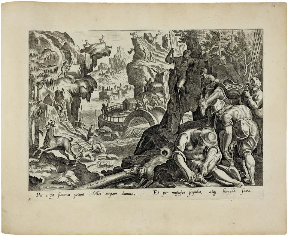 Hunting, Combat, Spectacle, and Survival on 104 Monumental Engravings of the Late Renaissance