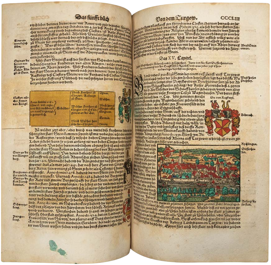 Johannes Stumpf’s Monumental Swiss Chronicle in a Fully Illuminated Contemporary Copy