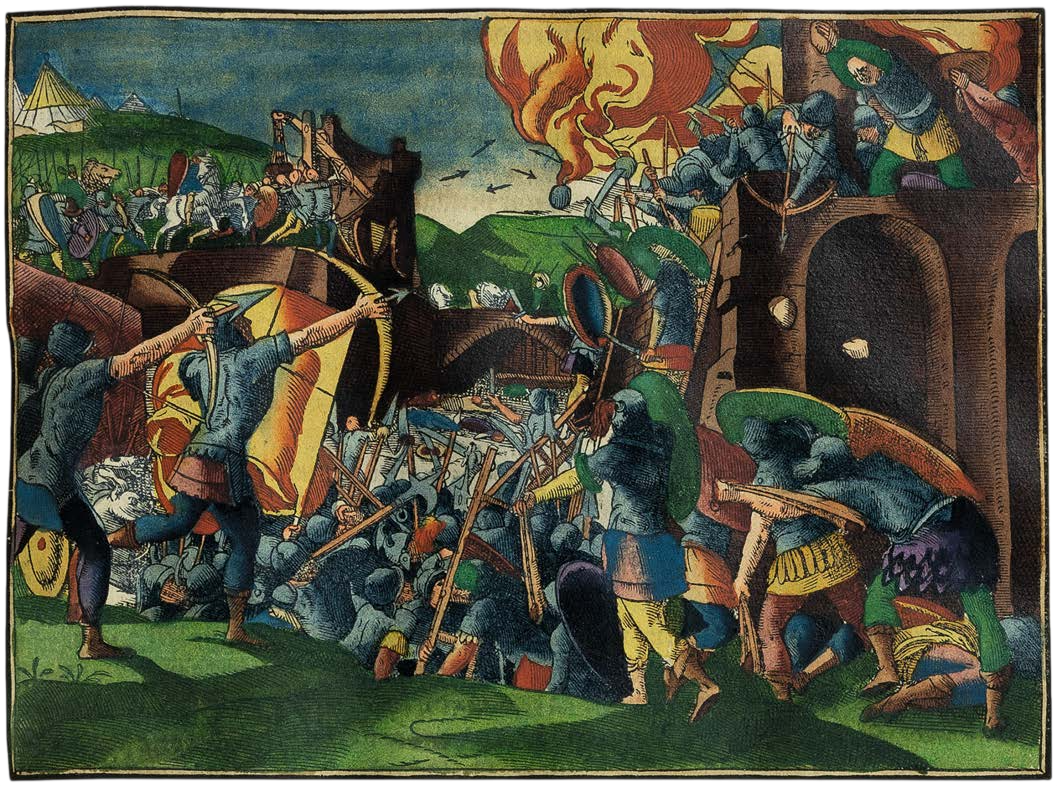 The Jewish War, Fully Illuminated, in One of the Finest German Wax-Mosaic Bindings of the Sixteenth Century