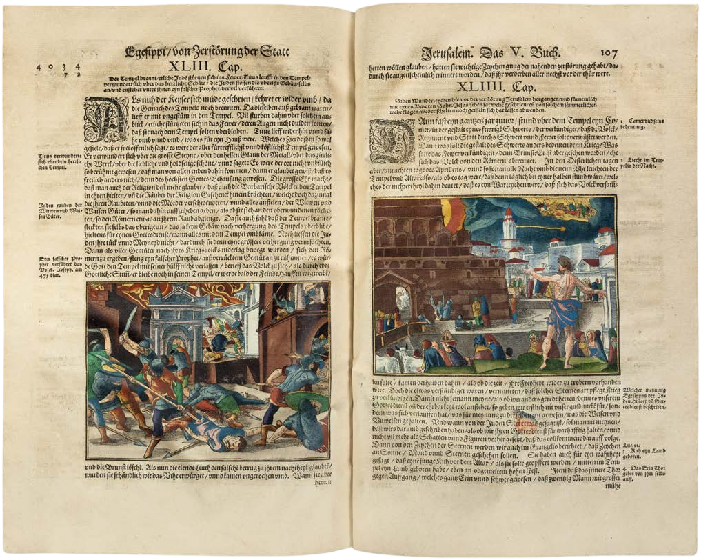 The Jewish War, Fully Illuminated, in One of the Finest German Wax-Mosaic Bindings of the Sixteenth Century