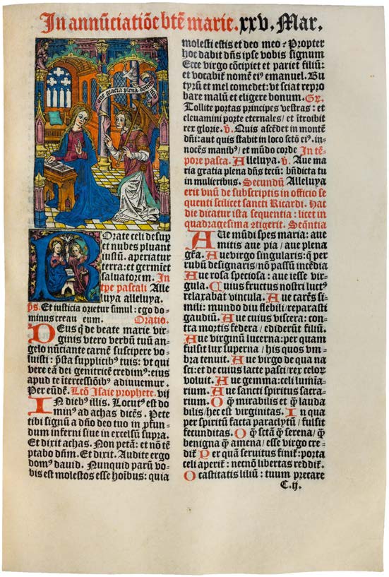 The Tollemache Salisbury Missal on Vellum