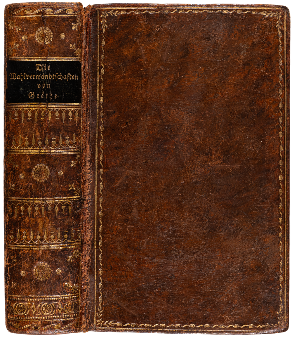 The first edition of Die Wahlverwandtschaften: Goethe's novel of elective affinities