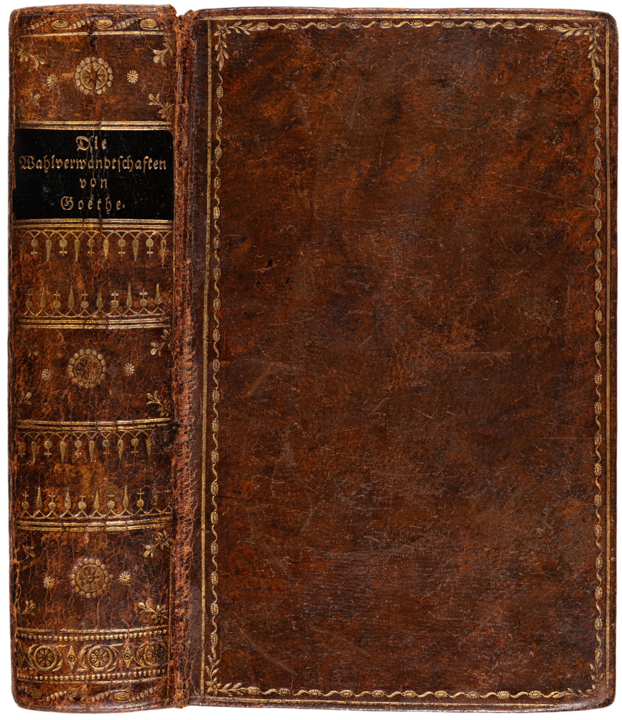 The first edition of Die Wahlverwandtschaften: Goethe's novel of elective affinities