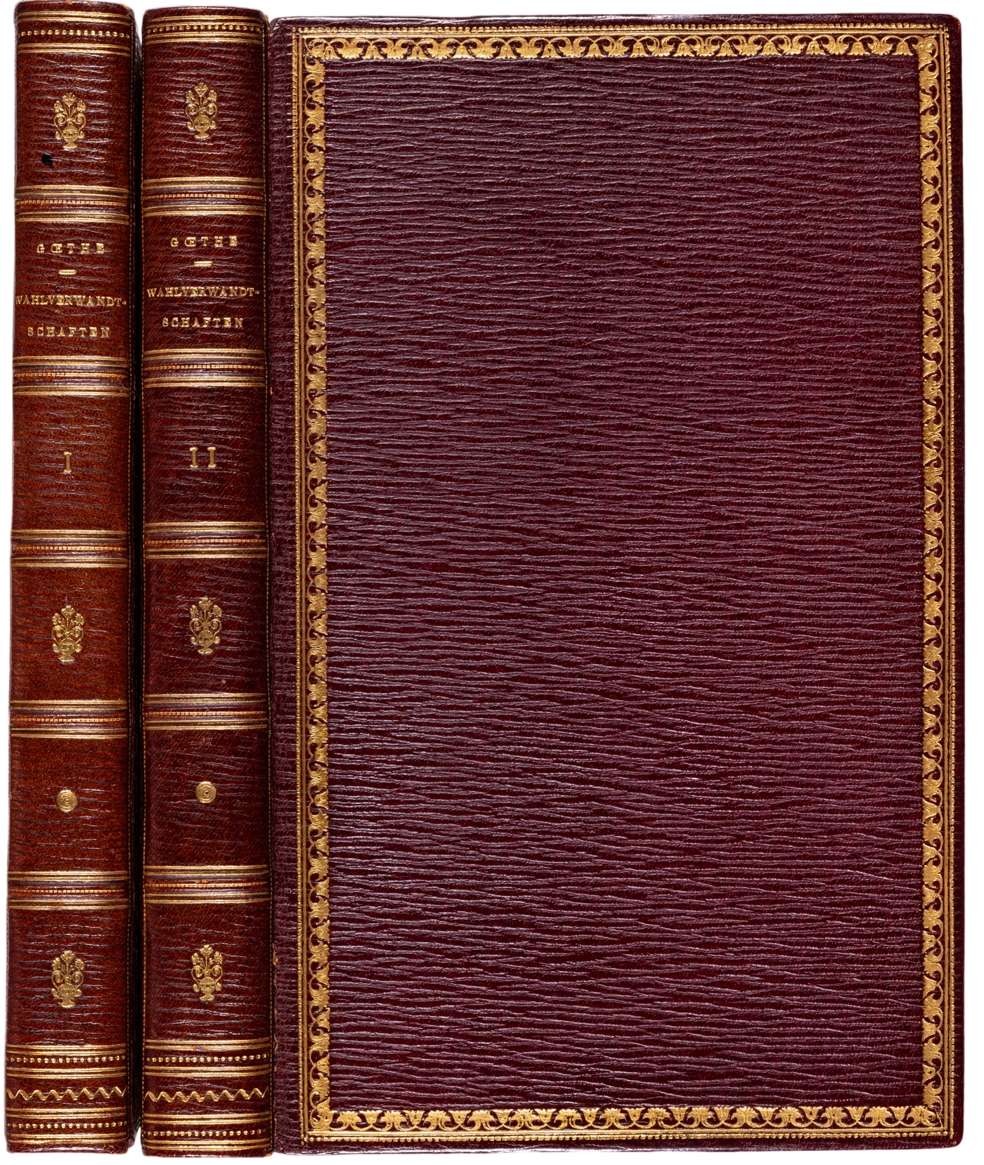 The first edition of Die Wahlverwandtschaften, in splendid signed Stroobants master bindings