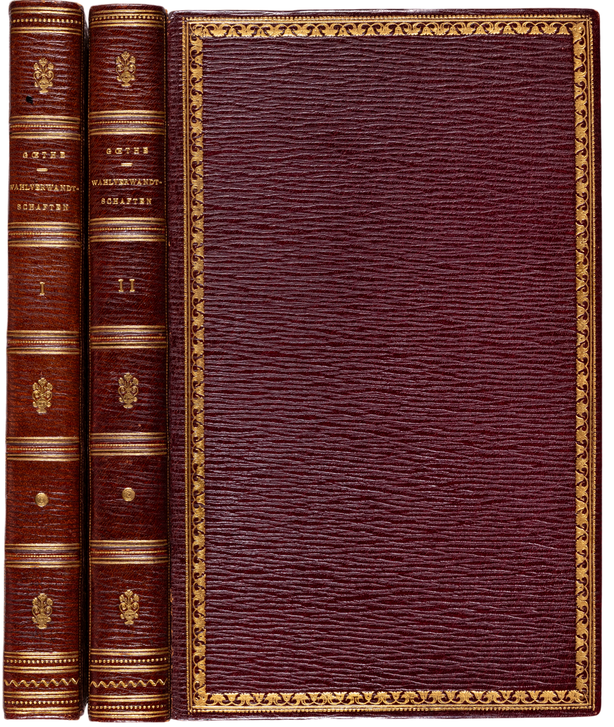 The first edition of Die Wahlverwandtschaften, in splendid signed Stroobants master bindings