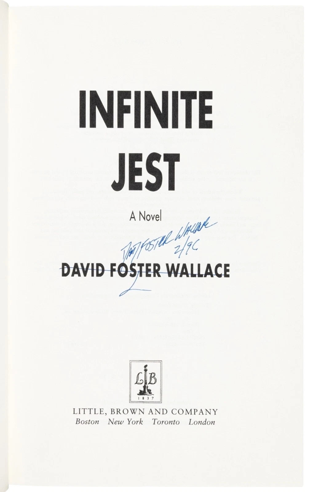 David Foster Wallace’s Infinite Jest