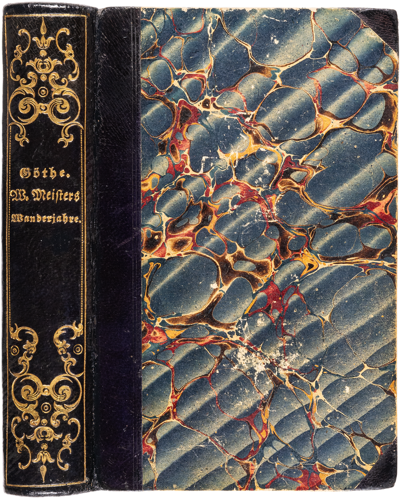 The first edition of the first version of Wilhelm Meisters Wanderjahre, from the library of Victor Lange