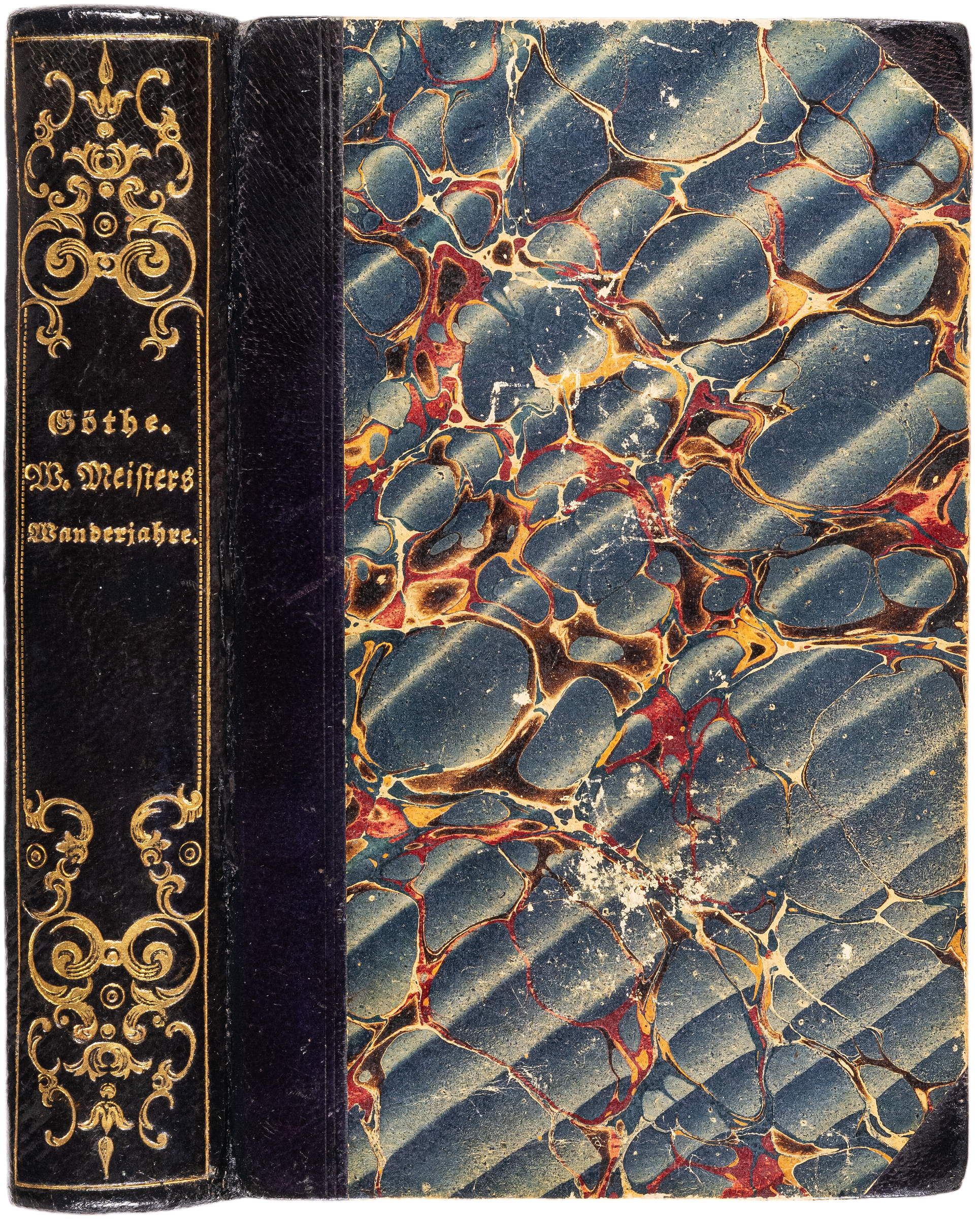 The first edition of the first version of Wilhelm Meisters Wanderjahre, from the library of Victor Lange