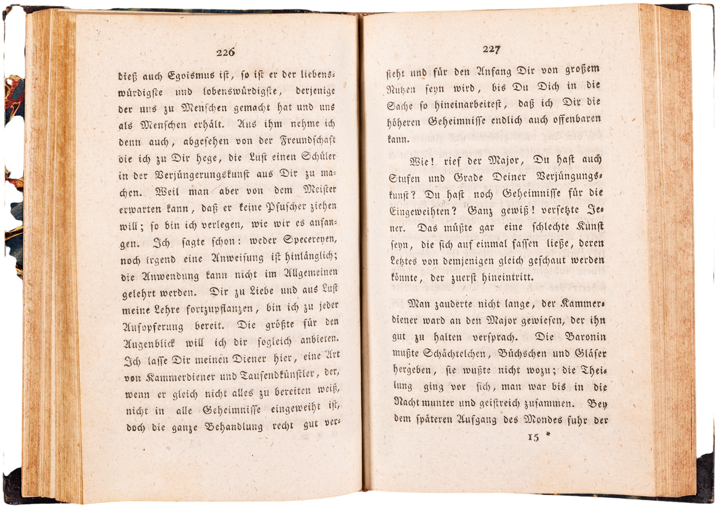 The first edition of the first version of Wilhelm Meisters Wanderjahre, from the library of Victor Lange