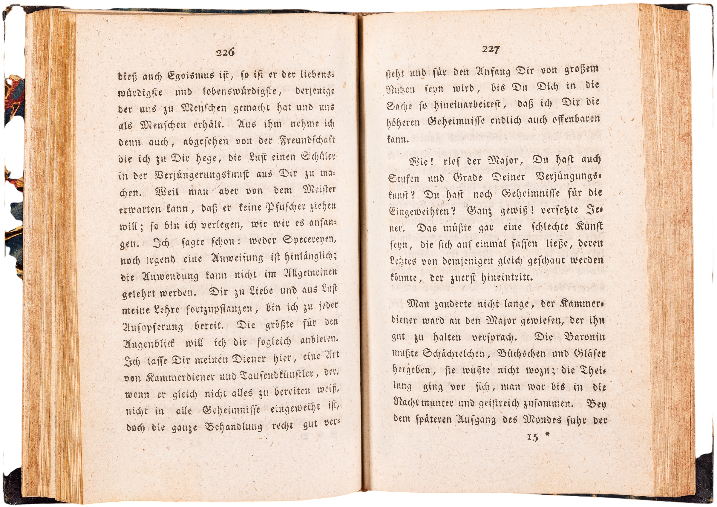 The first edition of the first version of Wilhelm Meisters Wanderjahre, from the library of Victor Lange