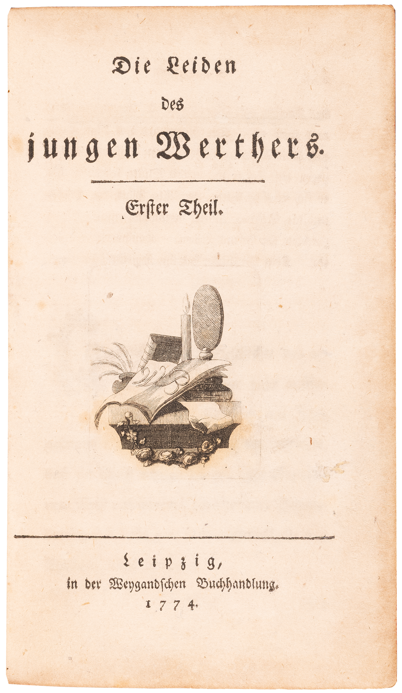 Die Leiden des jungen Werthers. Erster und zweiter Theil