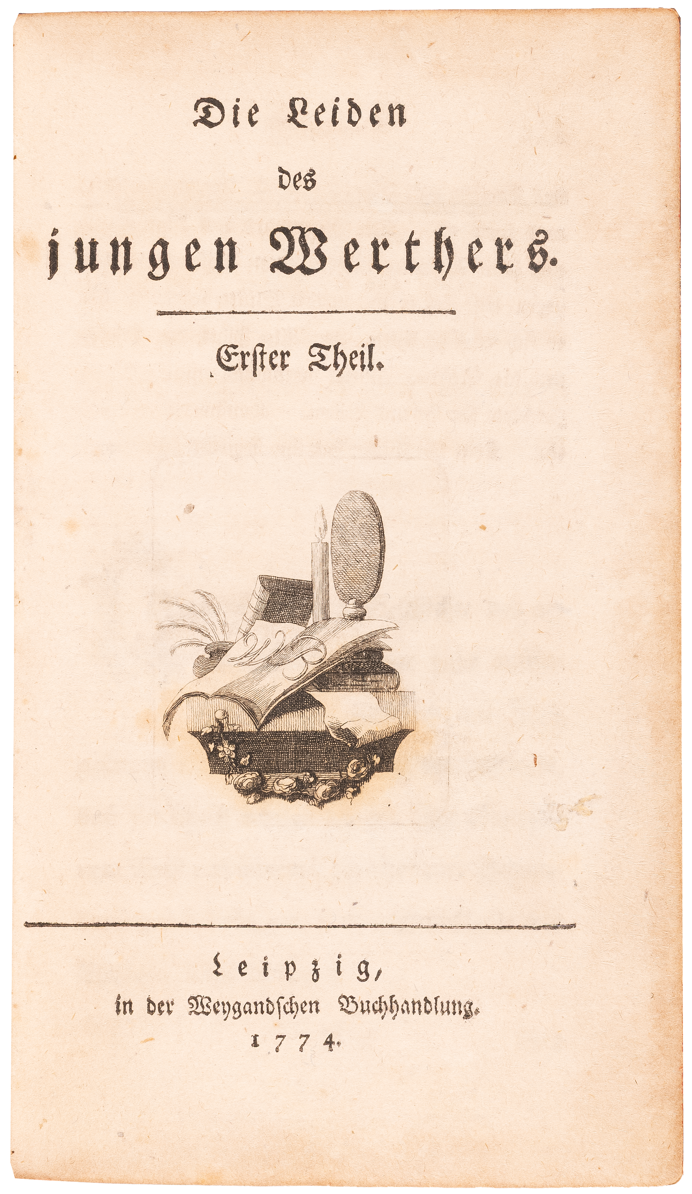 Die Leiden des jungen Werthers. Erster und zweiter Theil