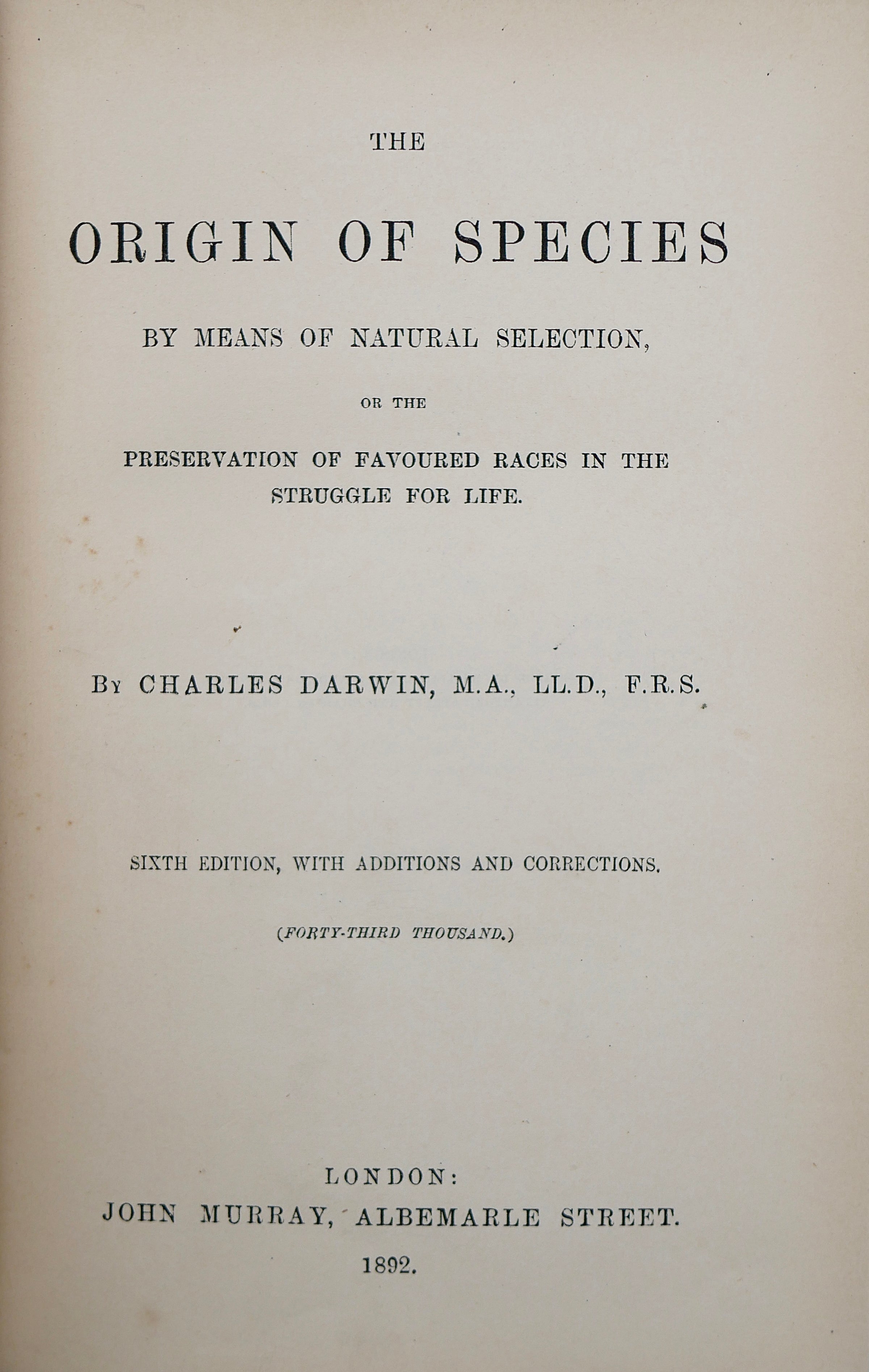 The Origin of Species