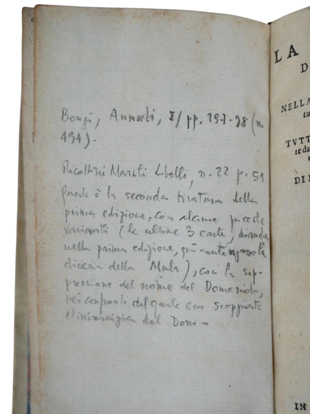 La Libraria: The First Survey of Italian Printed Books