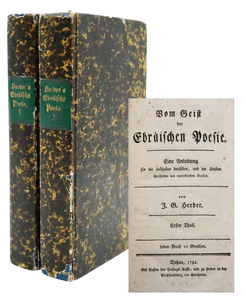 Herder’s On the Spirit of Hebrew Poetry in Original Eighteenth-Century Boards