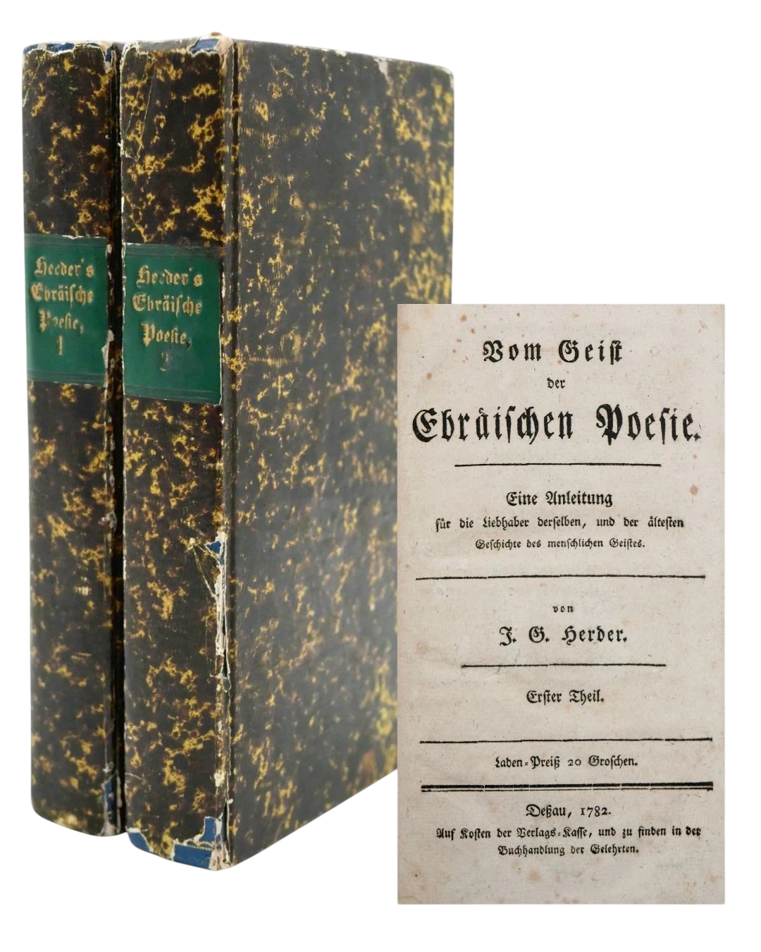 Herder’s On the Spirit of Hebrew Poetry in Original Eighteenth-Century Boards