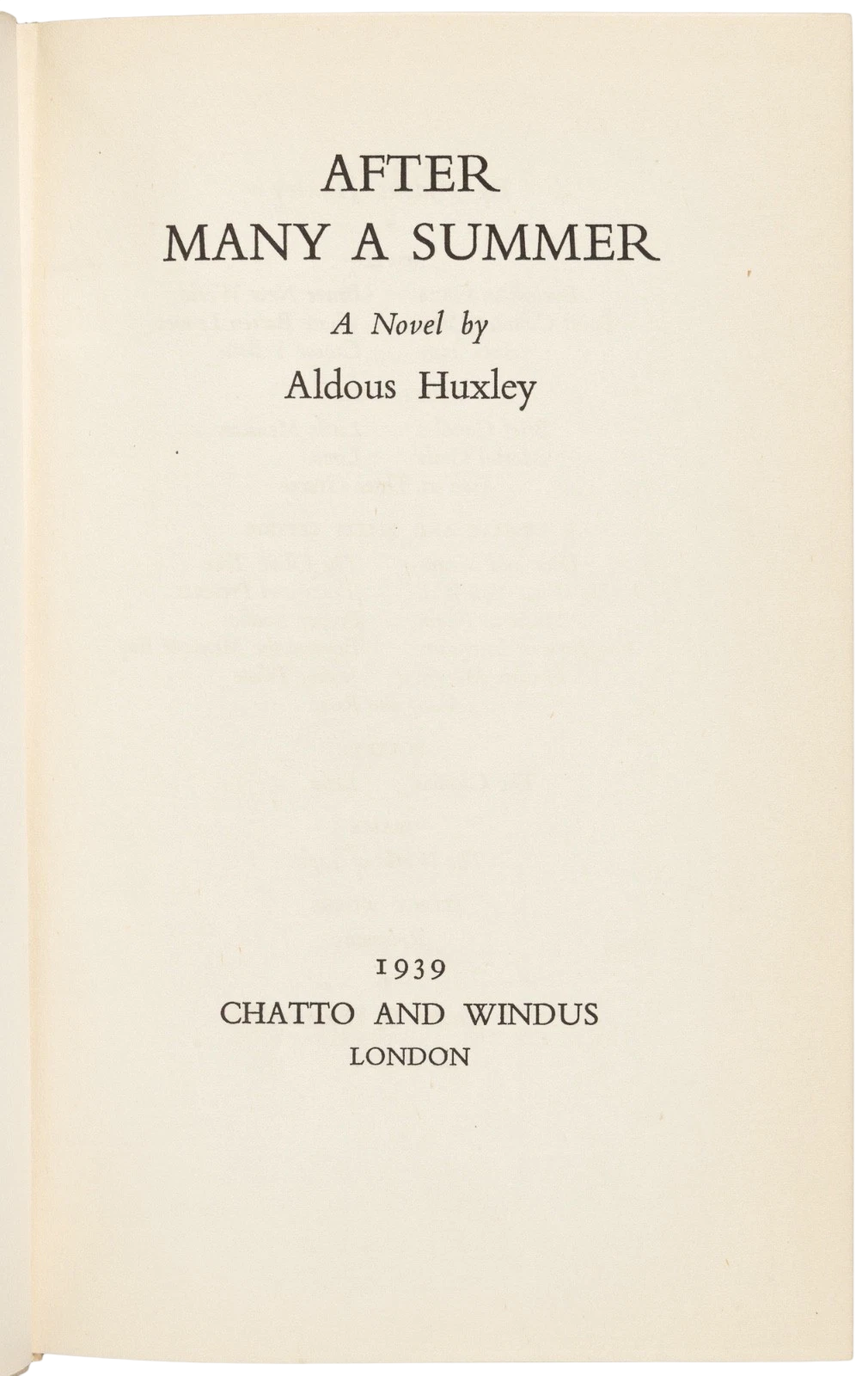Aldous Huxley’s California Satire in the Original Dust Jacket