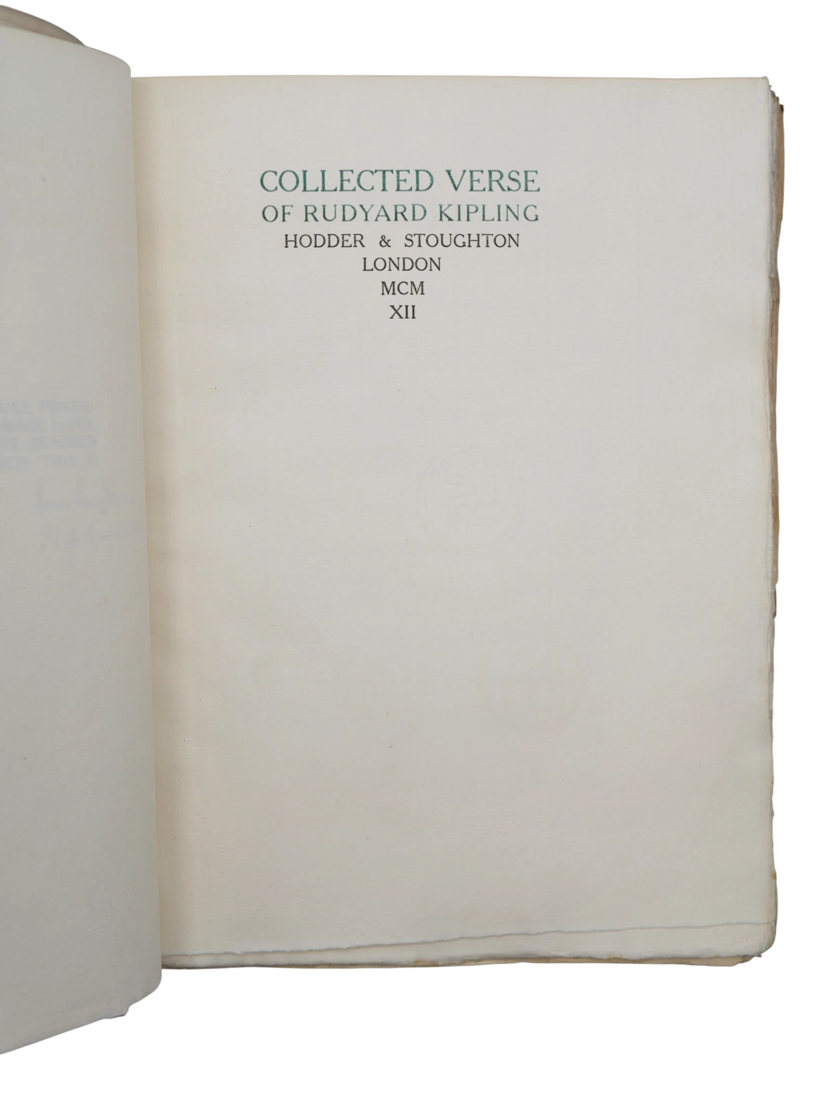 Rudyard Kipling’s Collected Verse in Deluxe Vellum