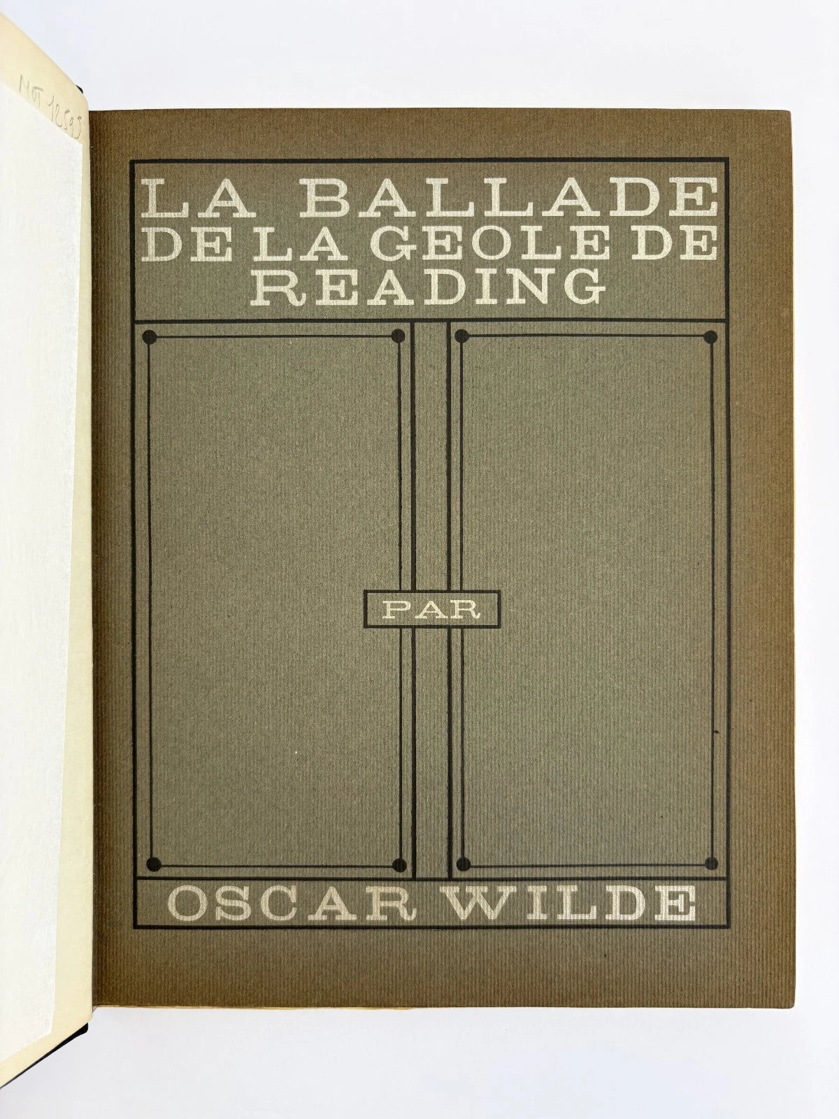 Presentation Copy of La Ballade de la Geôle de Reading on Japon Impérial