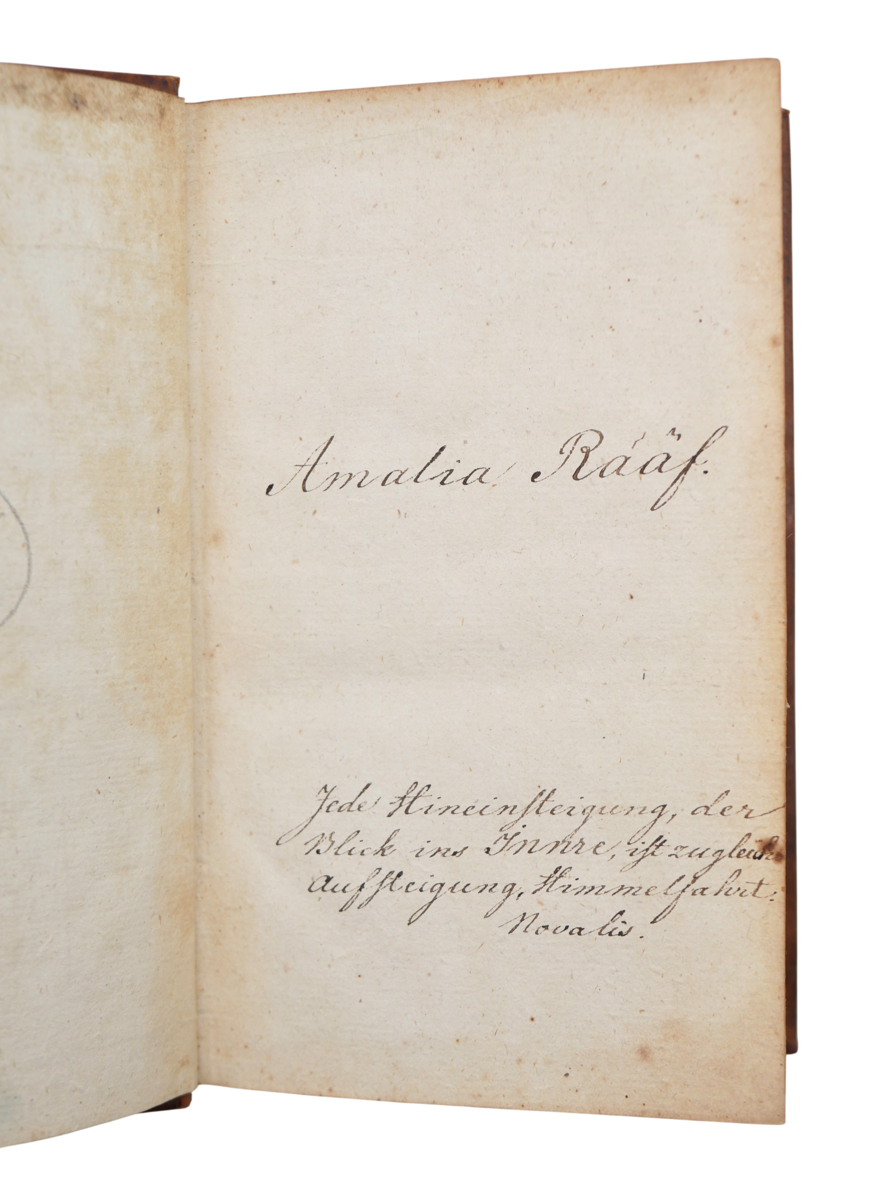 Novalis Schriften 1805 Leonhard Fredrik Rääf Copy