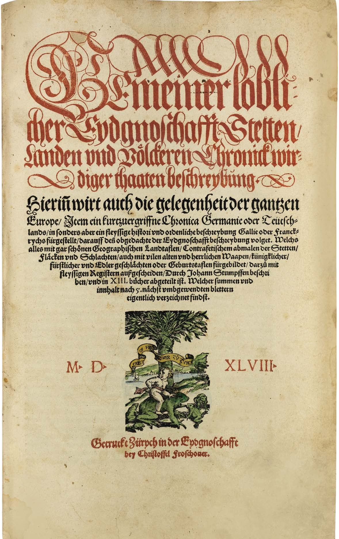 A Swiss Chronicle Caught in the Religious Wars of 1548