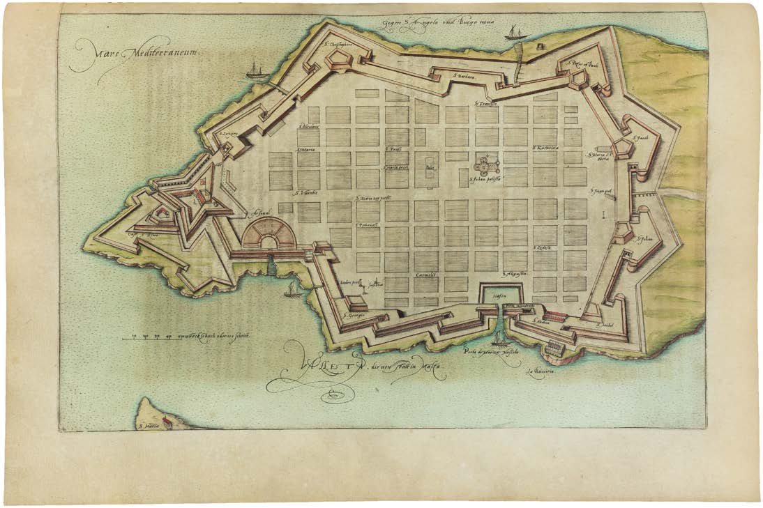The Most Important German Treatise on Fortress Construction in a Unique Contemporary Hand-Coloured Copy