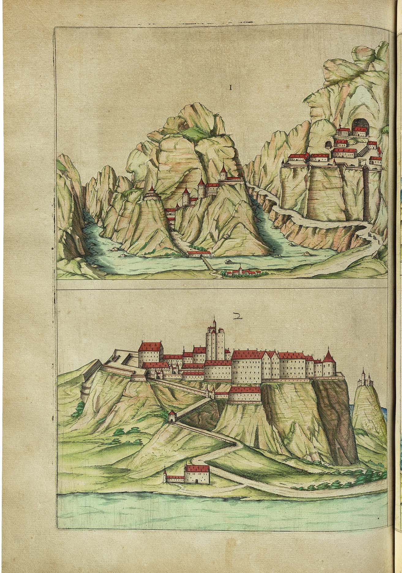 The Most Important German Treatise on Fortress Construction in a Unique Contemporary Hand-Coloured Copy