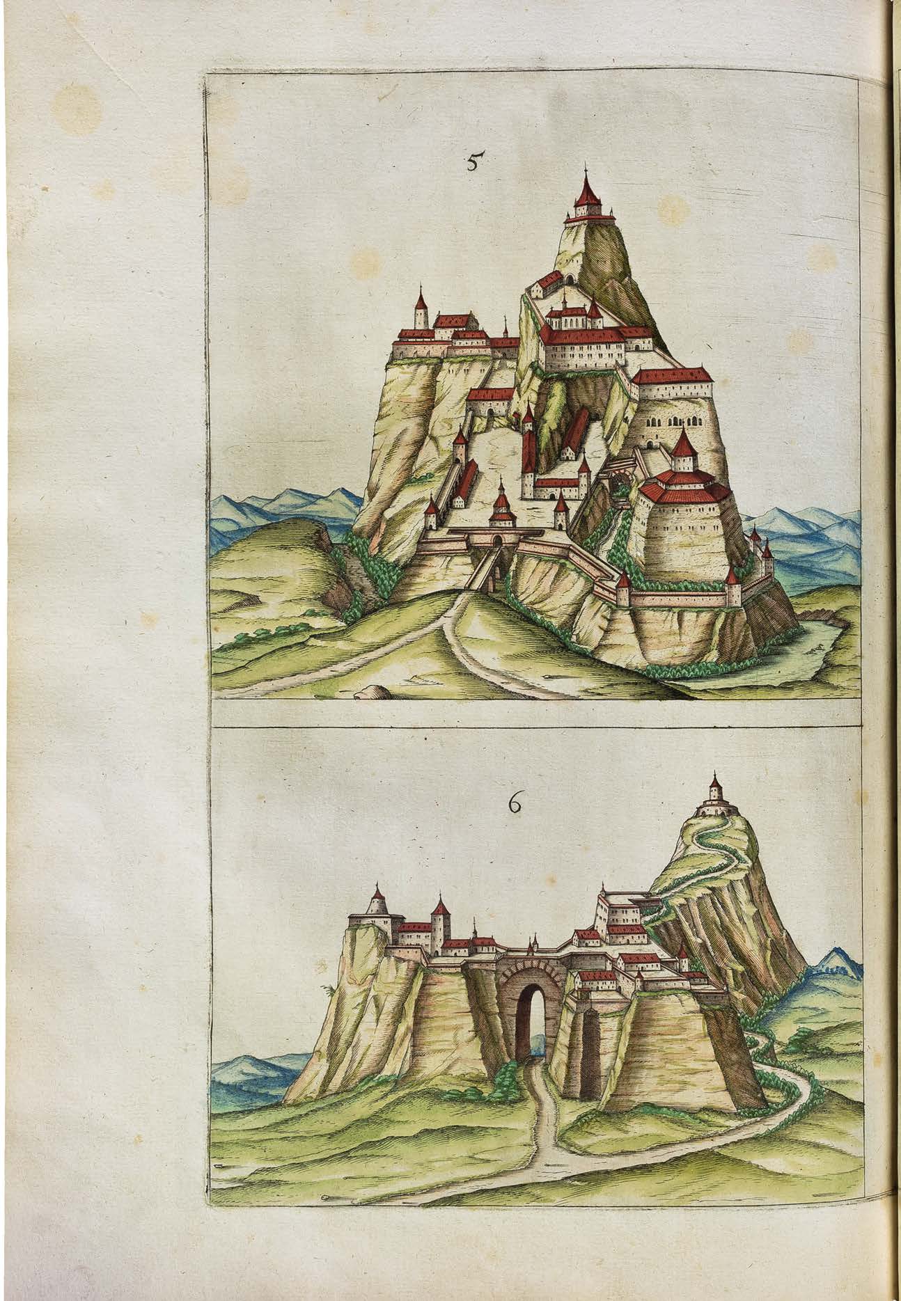 The Most Important German Treatise on Fortress Construction in a Unique Contemporary Hand-Coloured Copy