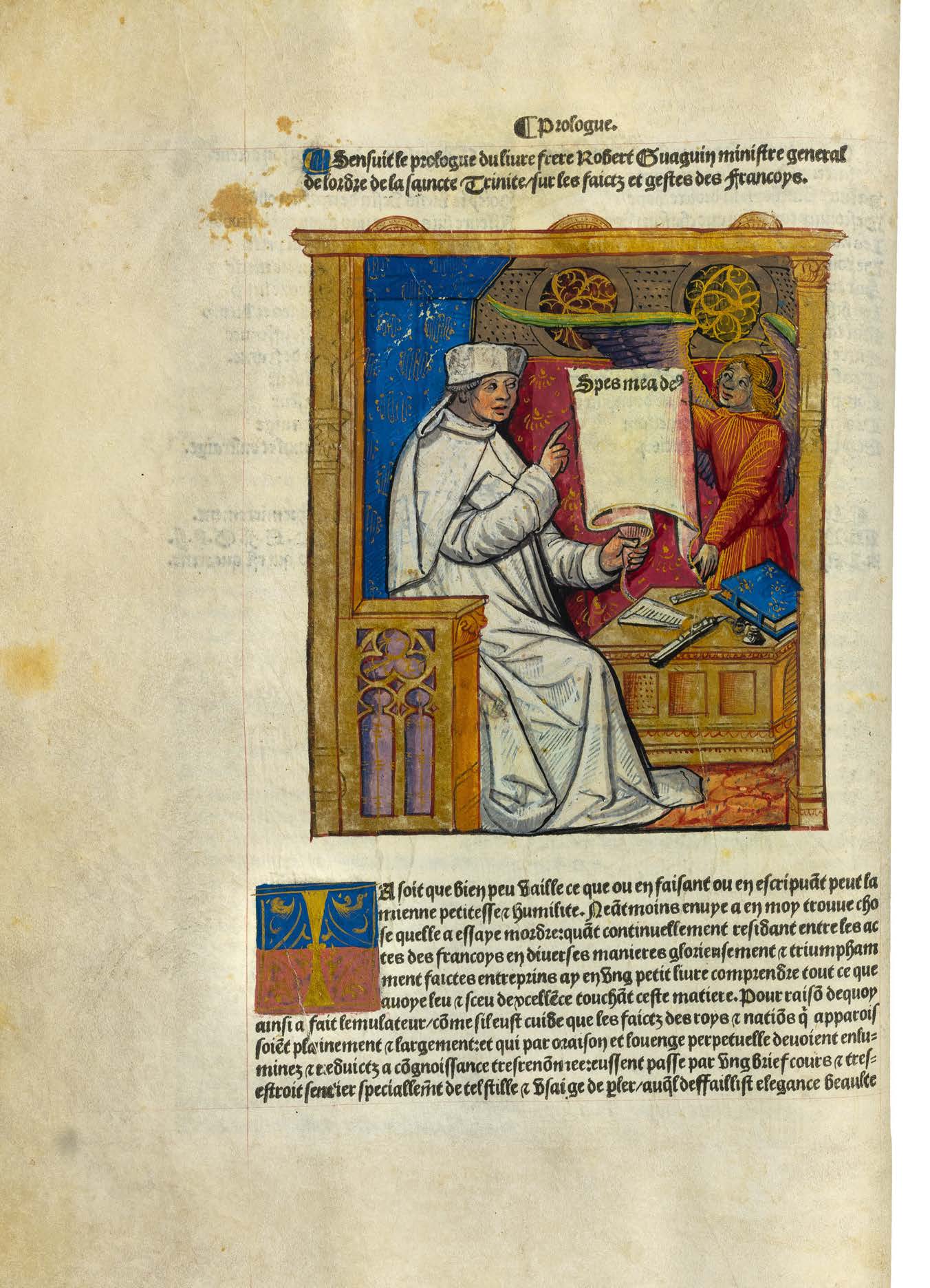 The Unique Vellum Mer des Croniques Illuminated for King Francis I