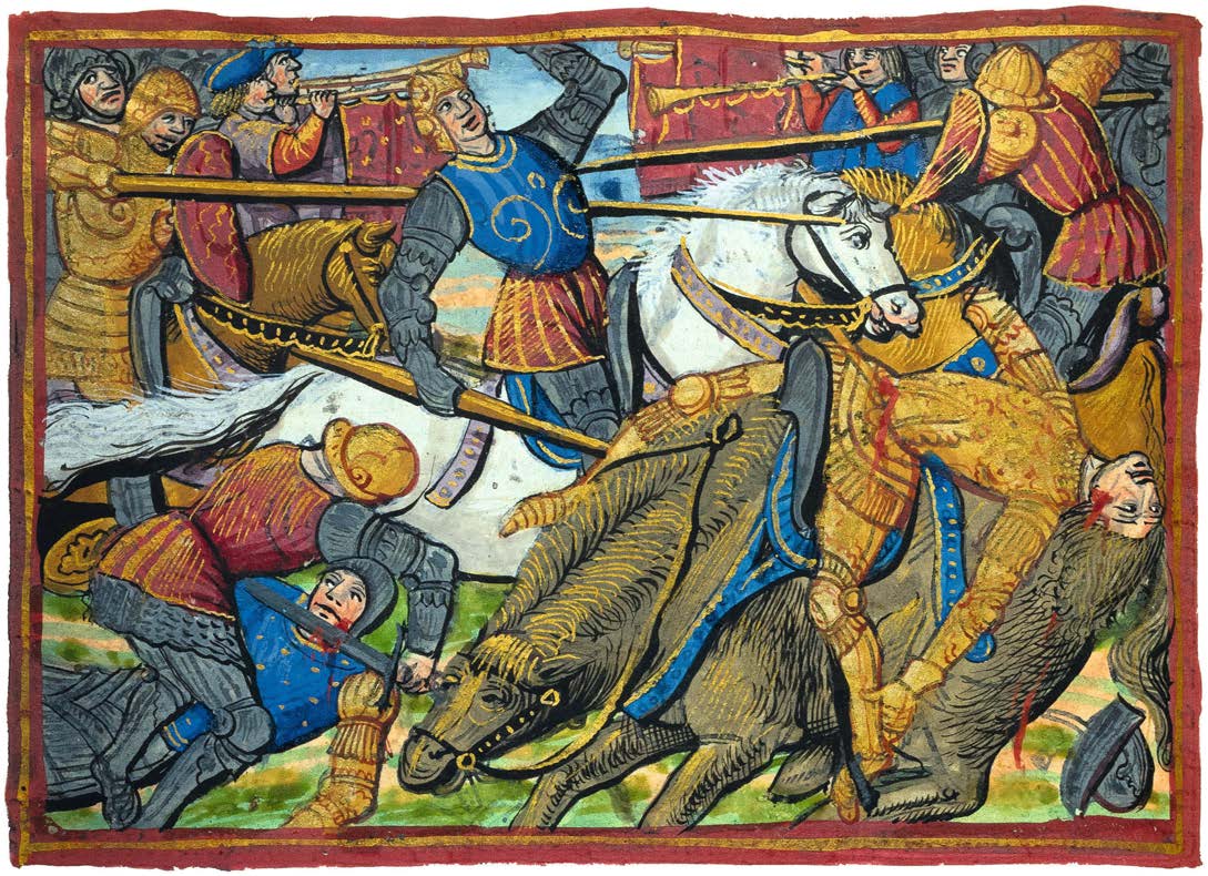 The Unique Vellum Mer des Croniques Illuminated for King Francis I