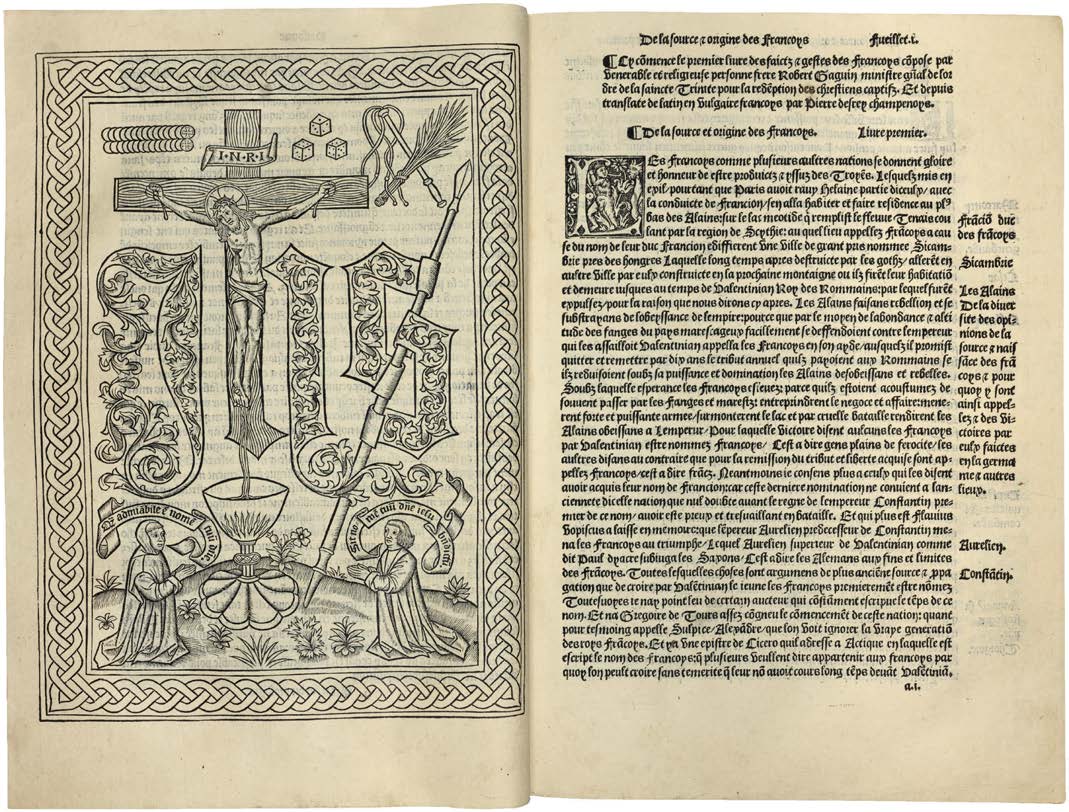 The Unique Vellum Mer des Croniques Illuminated for King Francis I
