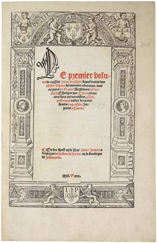 The Chronicles of Froissart and Monstrelet in Splendid Uniform Lortic Bindings