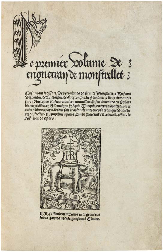 The Chronicles of Froissart and Monstrelet in Splendid Uniform Lortic Bindings
