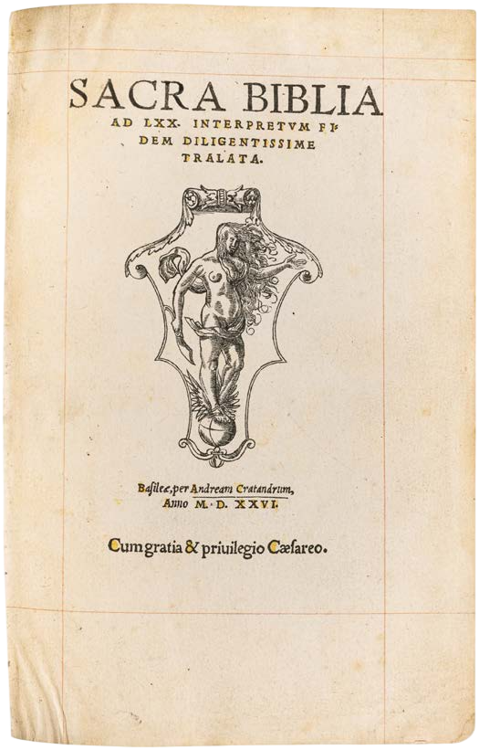 The Cratander Bible in a Magnificent Wax-Colour Mosaic Binding by Jean Picard