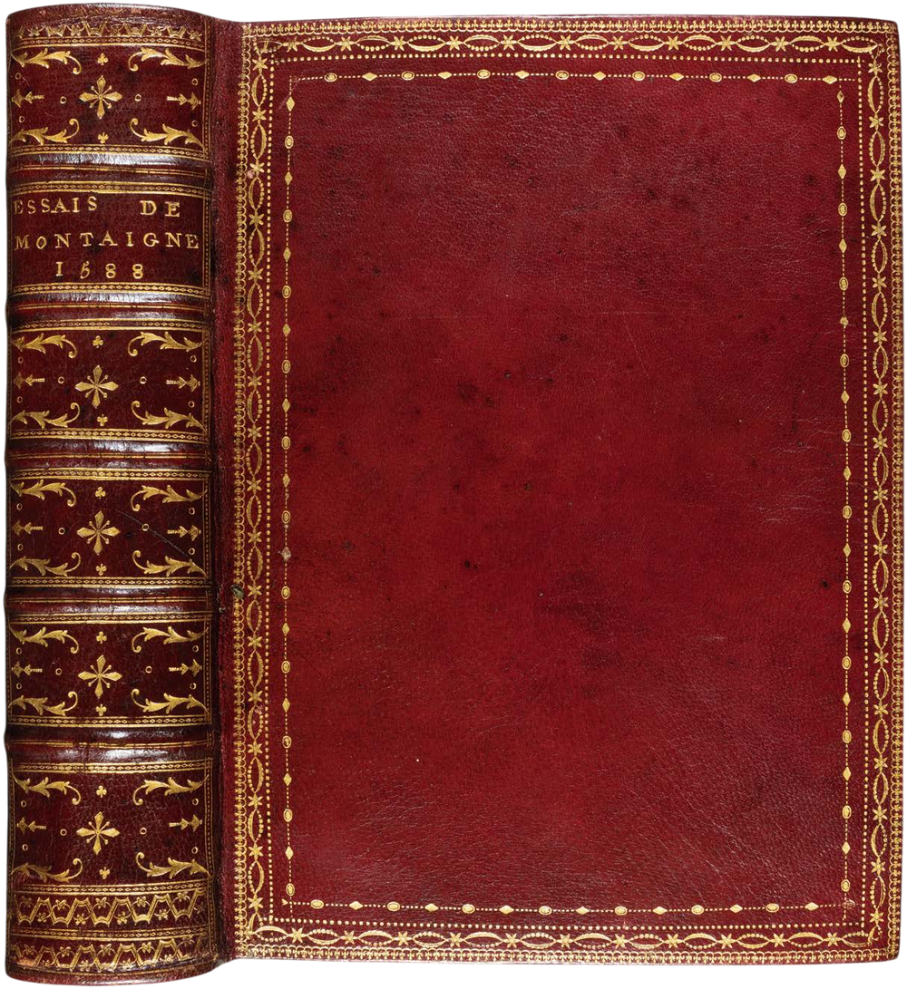 Montaigne’s Essais: The First Complete Edition of 1588 in an Elegant Bradel Binding