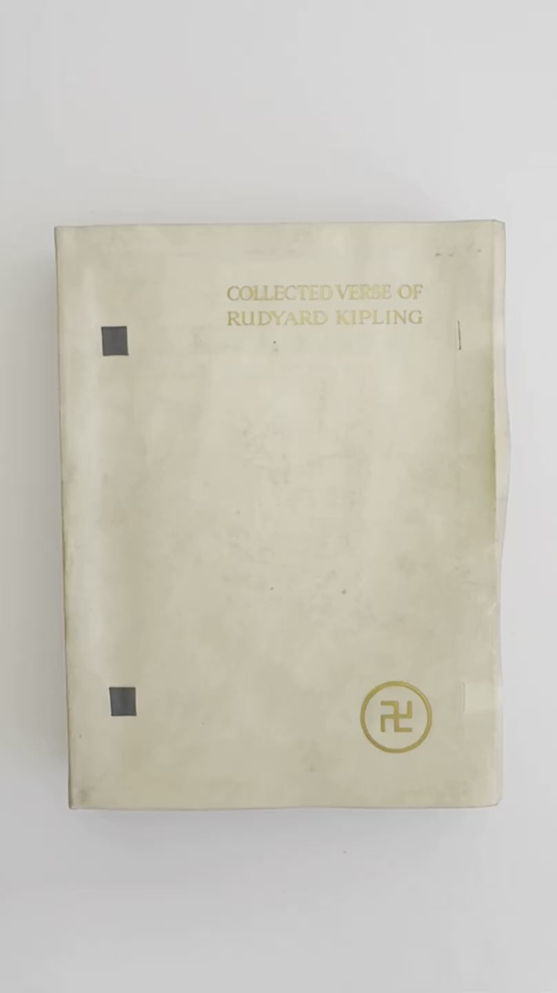 Film of Rudyard Kipling’s Collected Verse in Deluxe Vellum.