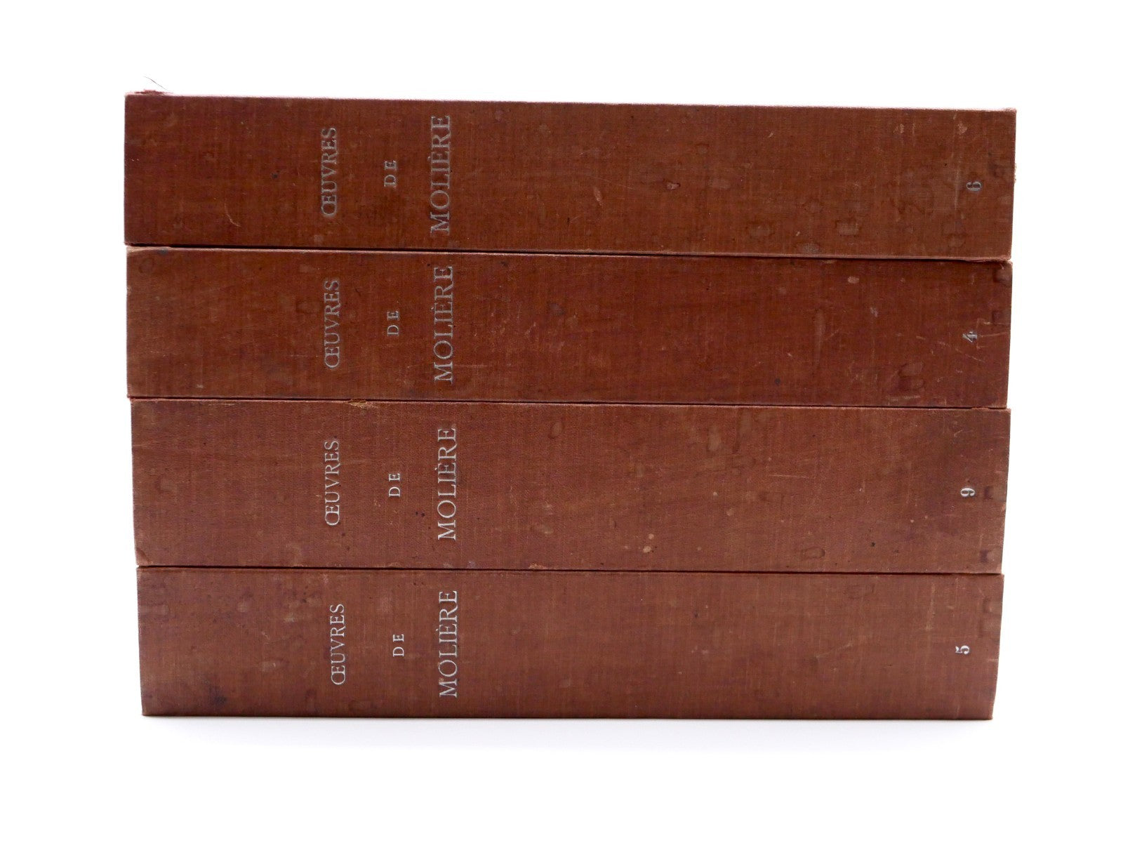 Molière, Œuvres, 16 Vols — Antique Illustrated French Deluxe Set