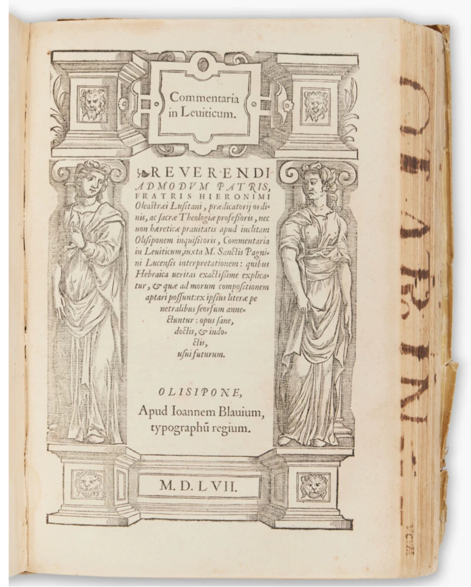 Oleaster’s first-edition commentaries on the complete Pentateuch