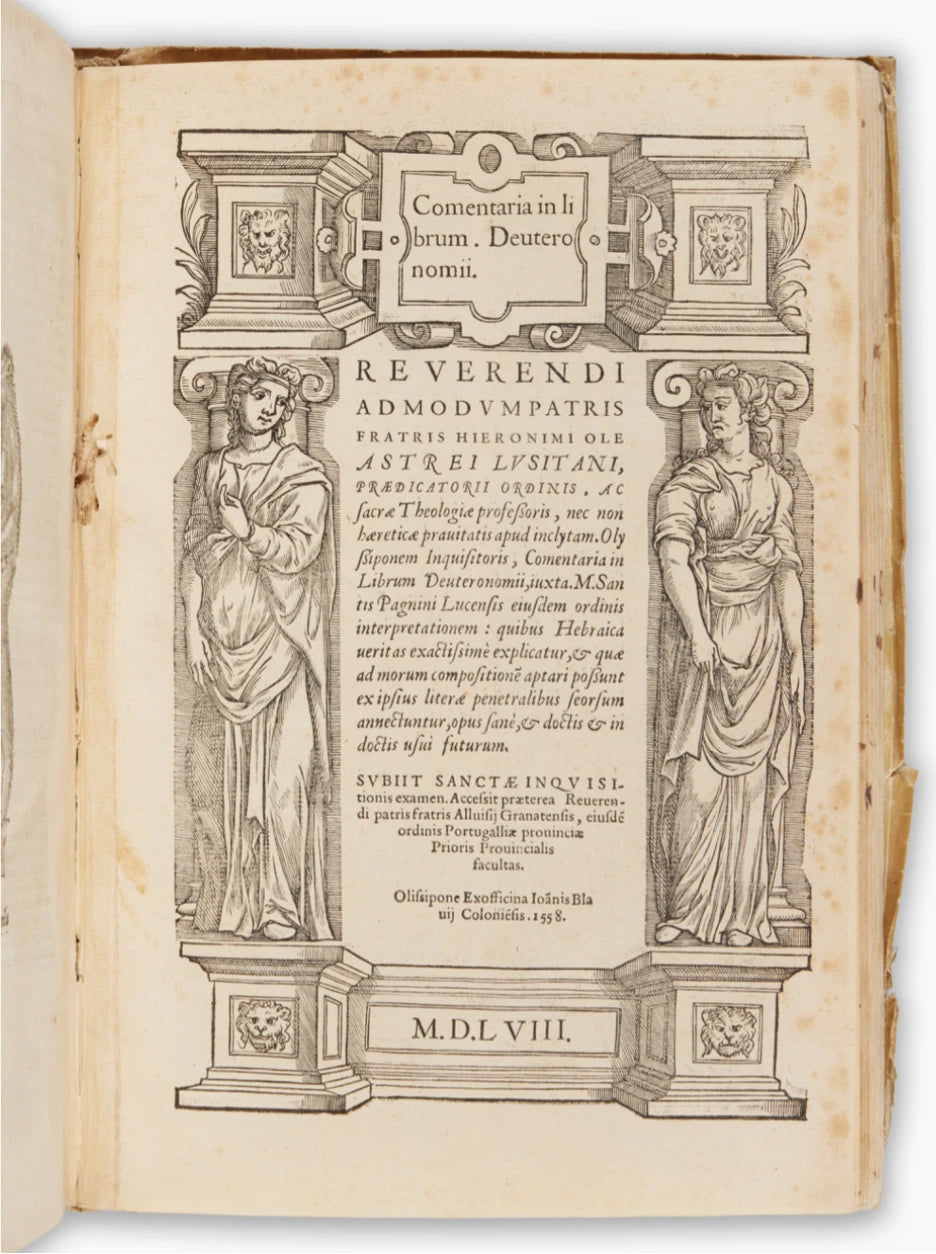 Oleaster’s first-edition commentaries on the complete Pentateuch