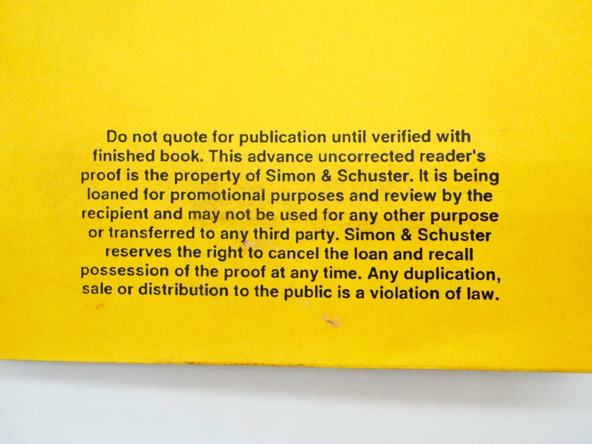 Publisher’s loan notice on the upper wrapper
