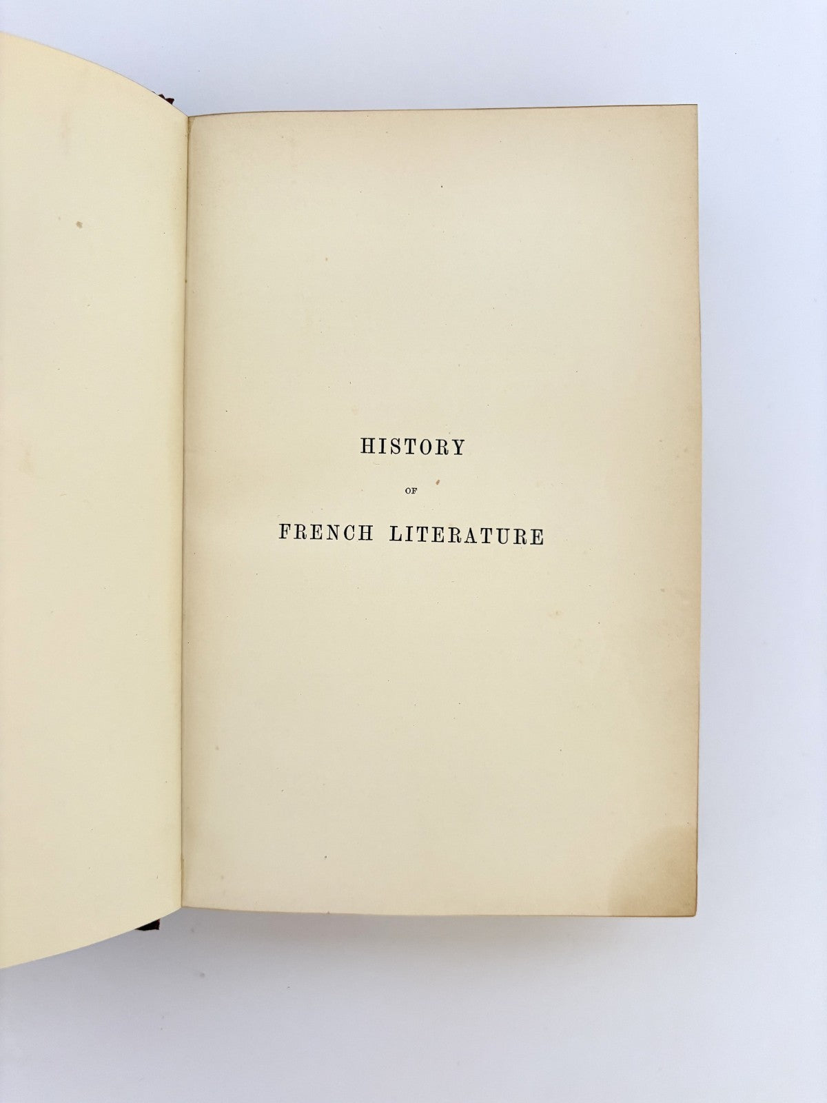 Van Laun, History of French Literature, 1883 — 3 Vols in Bayntun Fine Binding