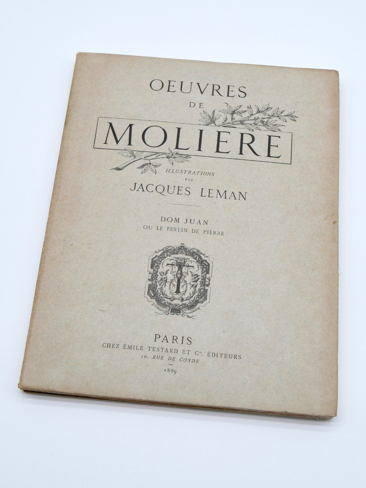 Molière, Œuvres, 16 Vols — Antique Illustrated French Deluxe Set