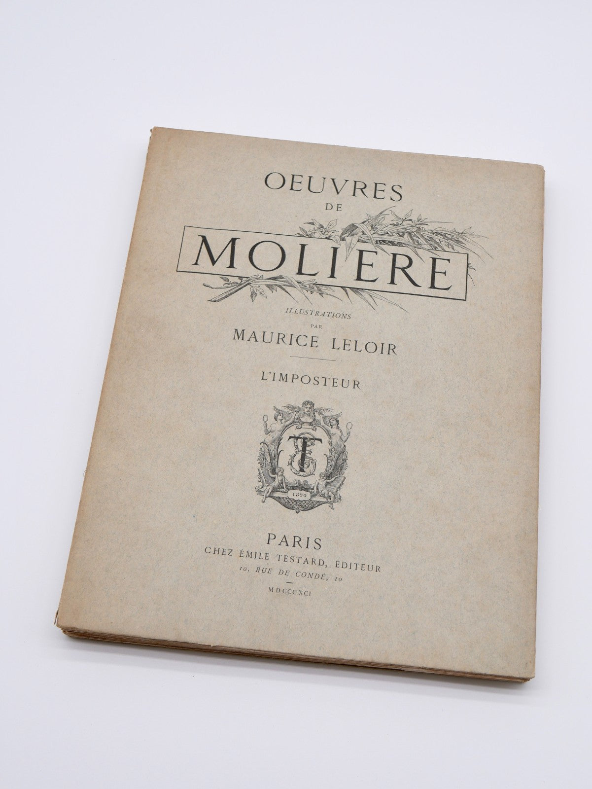 Molière, Œuvres, 16 Vols — Antique Illustrated French Deluxe Set