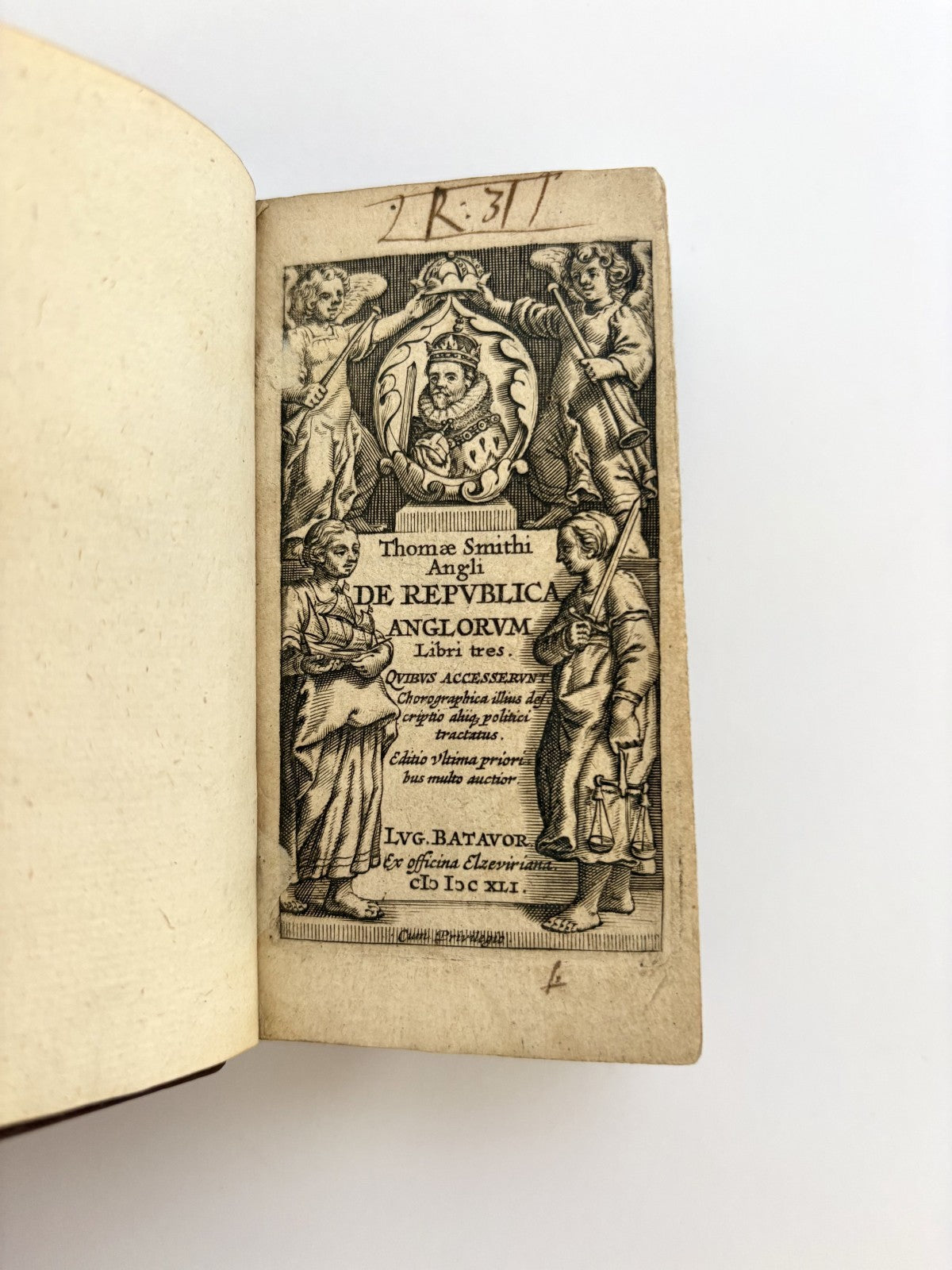 Thomas Smith, De Republica Anglorum, 1641 — Elzevir Press, 12mo