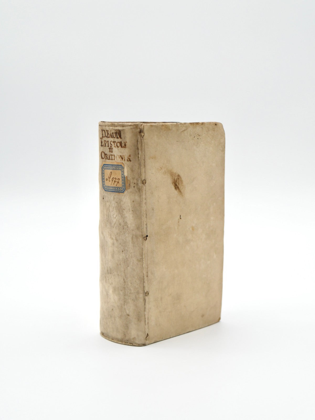 Baudius, Epistolae et Orationes, Editio Nova, 1642 — Janssonius, Vellum (Salloch Copy)