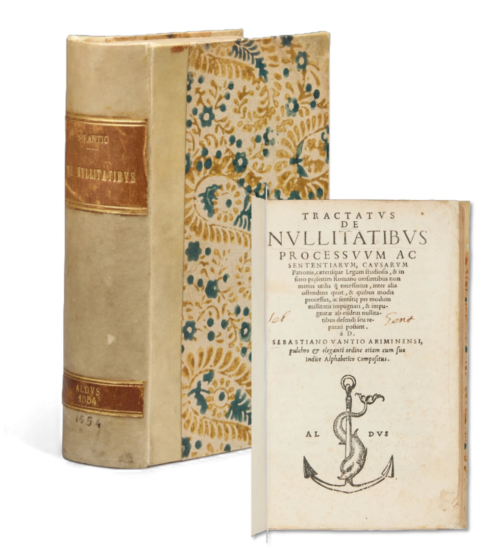 Sebastiano Vanzi’s Renaissance Legal Treatise — The First Aldine Edition, Annotated by a 16th-Century Lawyer