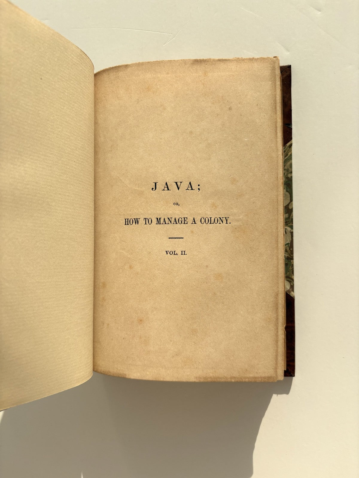 J. W. B. Money, Java; or, How to Manage a Colony, 1861 — First Edition, Finely Bound