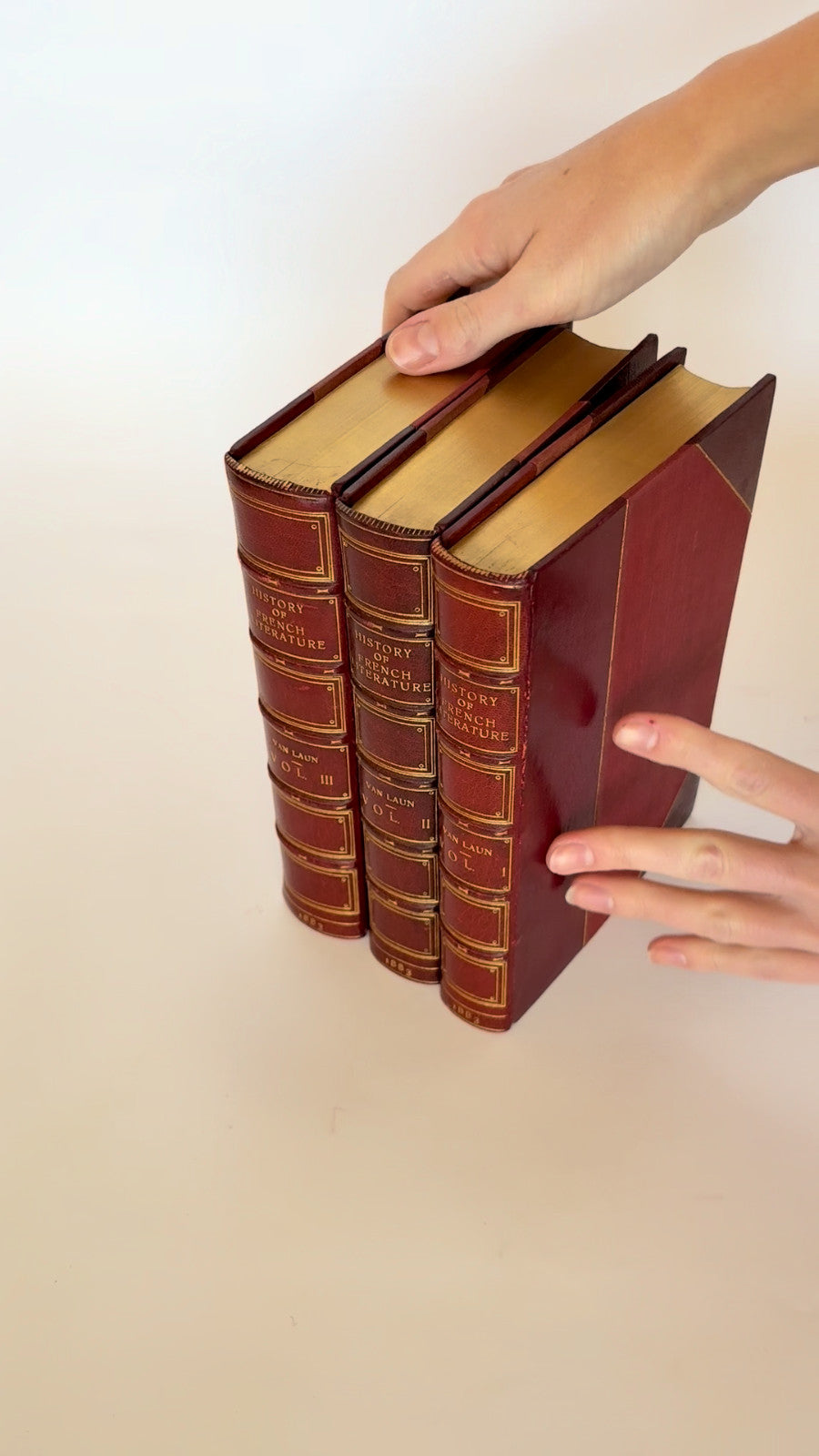 Van Laun, History of French Literature, 1883 — 3 Vols in Bayntun Fine Binding