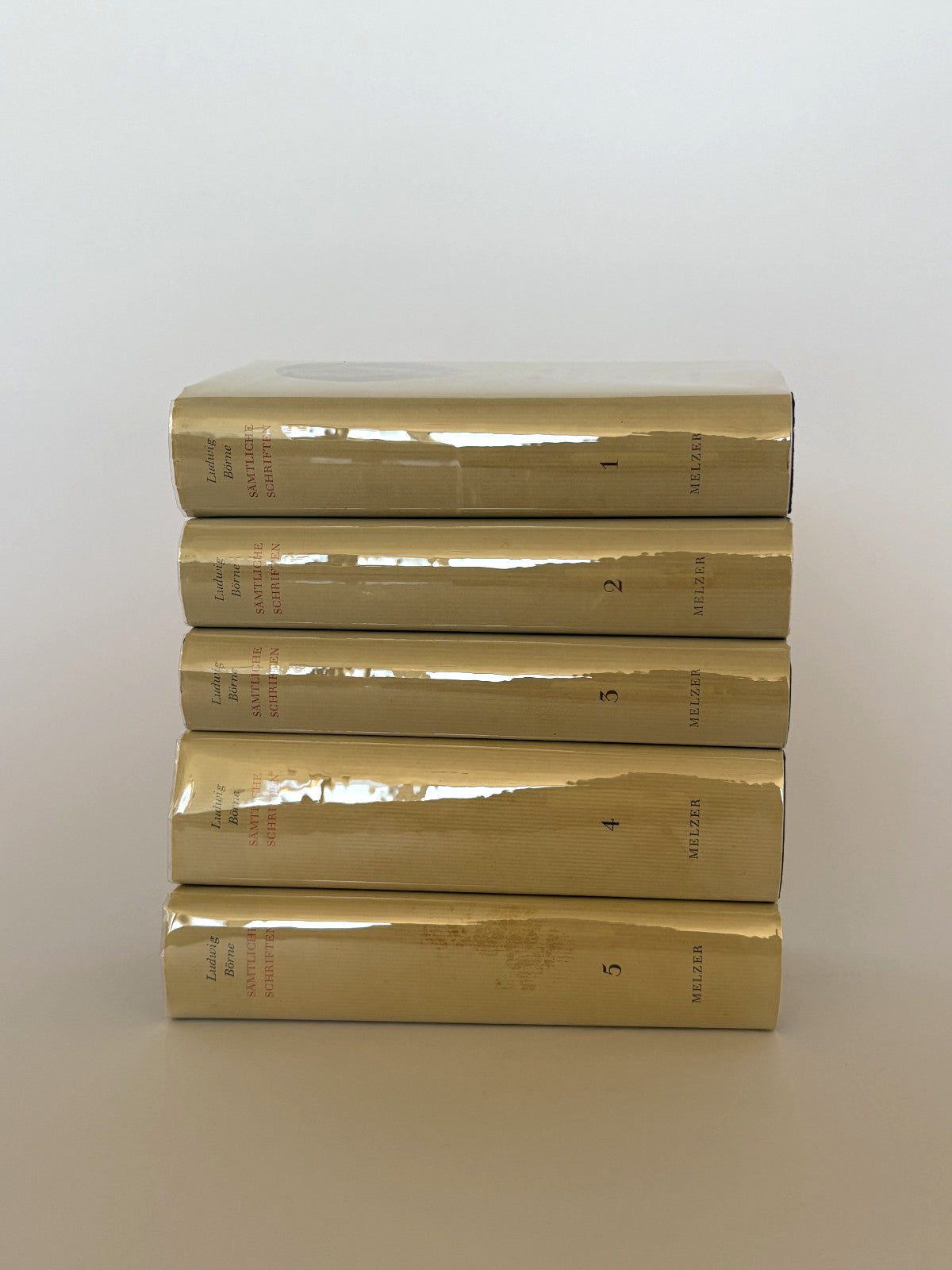 Ludwig Börne, Sämtliche Schriften, 5 Vols, 1964 — Melzer (German-Jewish)