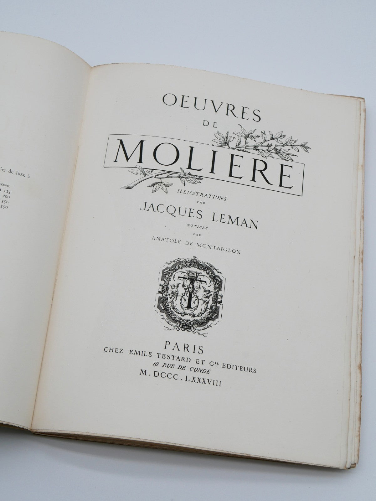 Molière, Œuvres, 16 Vols — Antique Illustrated French Deluxe Set